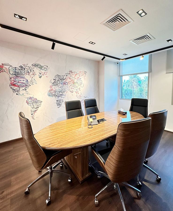 Meeting room at our Dubai office